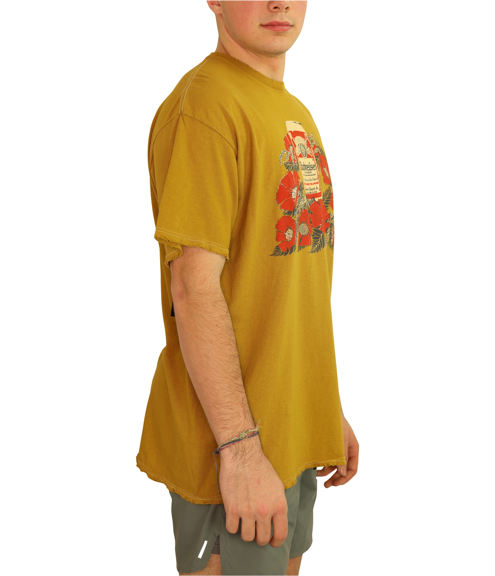 Мужская футболка с изображением цветов Budwiser Flowers с изображением нездоровой пищи 4390₽