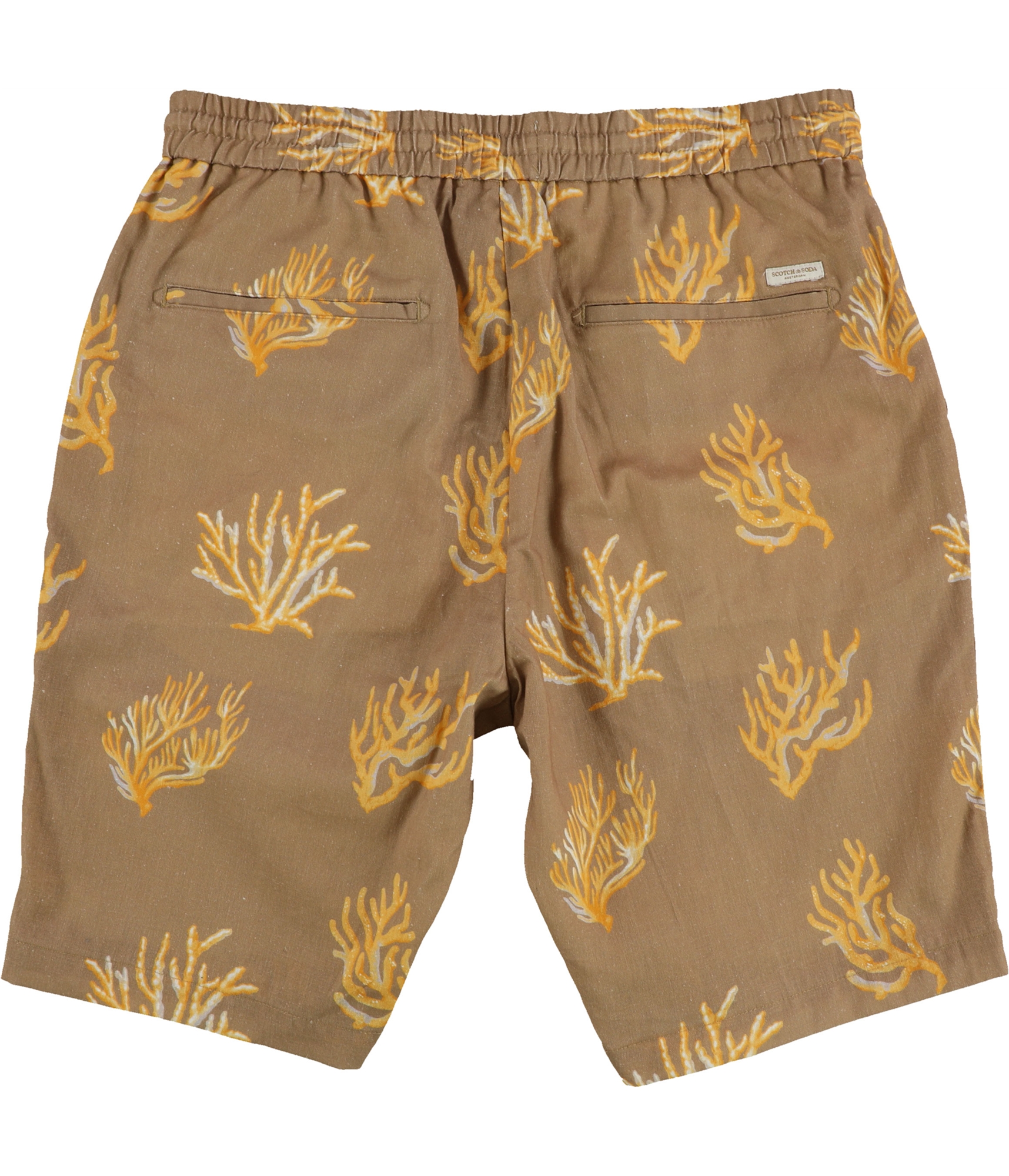 Scotch - Soda Mens Coral Print Casual Walking Shorts