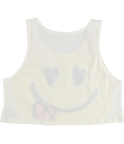 Forever 21 Womens Smiley Tank Top in Cream, image 2 of 2