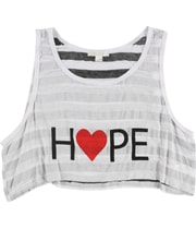 Forever 21 Womens Hope Tank Top in White