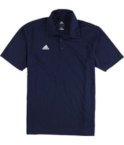Adidas Mens Logo 3-Button Polo Shirt in Navy