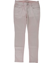 Bullhead Denim Co. Womens Premium Sparkle Tapered Skinny Jeans in Pink