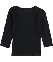 Karen Scott Womens Solid Basic T-Shirt, view 2