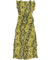 bar III Womens Ruched Maxi Dress in Yellow, image 2 of 2