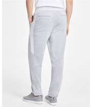 Alfani Mens Alfatech Drawstring Straight Leg Relaxed Lounge Casual Pants, view 4