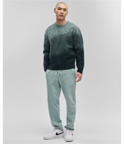 Mode Of One Mens Ombre Jaquard Pullover Sweater in Blue, image 4 of 5