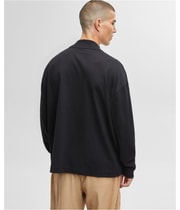 Mode Of One Mens Long-Sleeve Oversized-Fit Basic T-Shirt, view 4