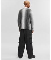 Mode Of One Mens Relaxed-Fit Stripe Cardigan Sweater, view 4