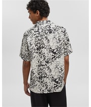 Mode Of One Mens Printed Camp Collar Button Up Shirt, view 4