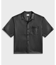 Mode Of One Mens Relaxed-Fit Perforated Button Up Shirt, view 4