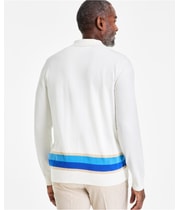 Club Room Mens Retro Colorblocked Cardigan Sweater, view 4