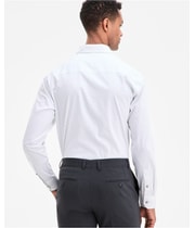 Alfani Mens Raindrop-Pattern Button Down Dress Shirt, view 4