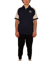 Antigua Mens L.A. Rams Polo Shirt in Navy