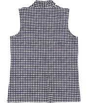 Anne Klein Womens Pleated Neck Sleeveless Blouse Top, view 2