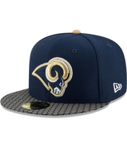 New Era Mens LA Rams Sideline Official Baseball Cap in Navy