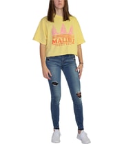 Junk Food Womens Malibu Graphic T-Shirt in Yellow, image 5 of 7