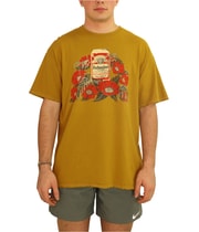 Junk Food Mens Budwiser Flowers Graphic T-Shirt in Yellow