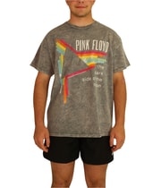Junk Food Mens Pink Floyd Graphic T-Shirt in Gray