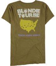 Junk Food Womens Blondie Tour 1982 Graphic T-Shirt in Brown, image 4 of 5
