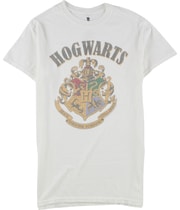 Junk Food Mens Hogwarts Graphic T-Shirt in White