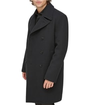 Tommy Hilfiger Mens 153AP942 Overcoat Dress in Black, image 4 of 5