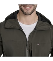 Tommy Hilfiger Mens Stand Collar Bomber Jacket in Green, view 4