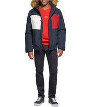 Tommy Hilfiger Mens Short Snorkel Parka Coat