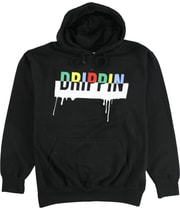 Fashion Nova Mens Drippin Hoodie Sweatshirt in Black