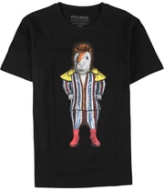 Elevenparis Mens Glam Rock Graphic T-Shirt in Black