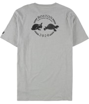 ASICS Mens Boston Team Tortoise Graphic T-Shirt in Gray, image 2 of 2