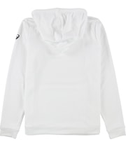 ASICS Mens Basic Pullover Hoodie Sweatshirt in White, image 2 of 2