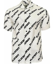 Elevenparis Mens Woven Button Up Shirt in White
