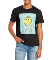 Elevenparis Mens Van Gogh Smiley Graphic T-Shirt, view 4