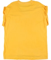 American Eagle Womens Voop Neck Roping Bf Basic Tee in Orange, image 2 of 2