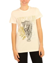 Elevenparis Womens Give Me A Break Graphic T-Shirt in Off-White
