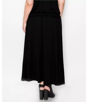 COIN 1804 Womens Solid Elastic Waist Maxi Skirt