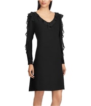American Living Womens Georgette A-line Dress, view 3