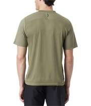 BASS OUTDOOR Mens Pocket Tee Basic T-Shirt in Dark Green, view 2