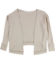 Project Social T Womens Thermal Cardigan Blouse in Brown