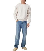 Cotton On Mens Box Fit Sweatshirt in Oatmeal, image 4 of 4