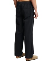 Cotton On Mens Baggy Fit Straight Leg Relaxed Lounge Pants in Black, image 4 of 5