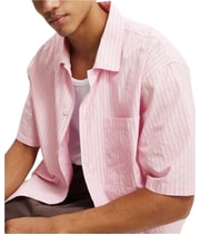 Cotton On Mens Striped Button Up Shirt, view 4