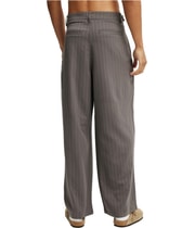 Cotton On Mens Super Baggy Pleated Pinstripe Wide Leg Loose Dress Pant Slacks, view 4