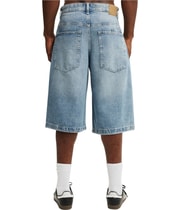 Cotton On Mens Super Wide Jort Casual Denim Shorts, view 5