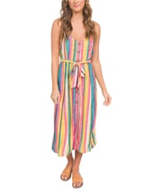 Hurley Womens Sara Midi Blouson Dress
