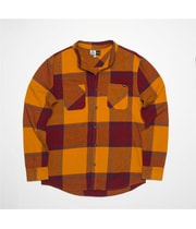 Reef Mens Morris Oversized Plaid Flannel Button Up Shirt, view 5