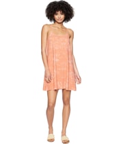 Hurley Womens Flowy Tank Dress in Orange
