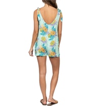 Hurley Womens Everyday Tie Romper Jumpsuit in Green, image 2 of 2