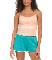 Hurley Womens Tie Dye Tank Top in Orange