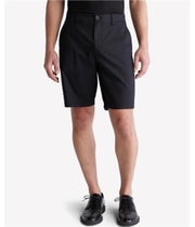 Calvin Klein Mens Refined Slim Fit 9” Casual Chino Shorts in Black, view 2